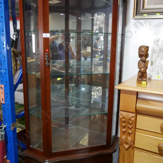 Corner display cabinet