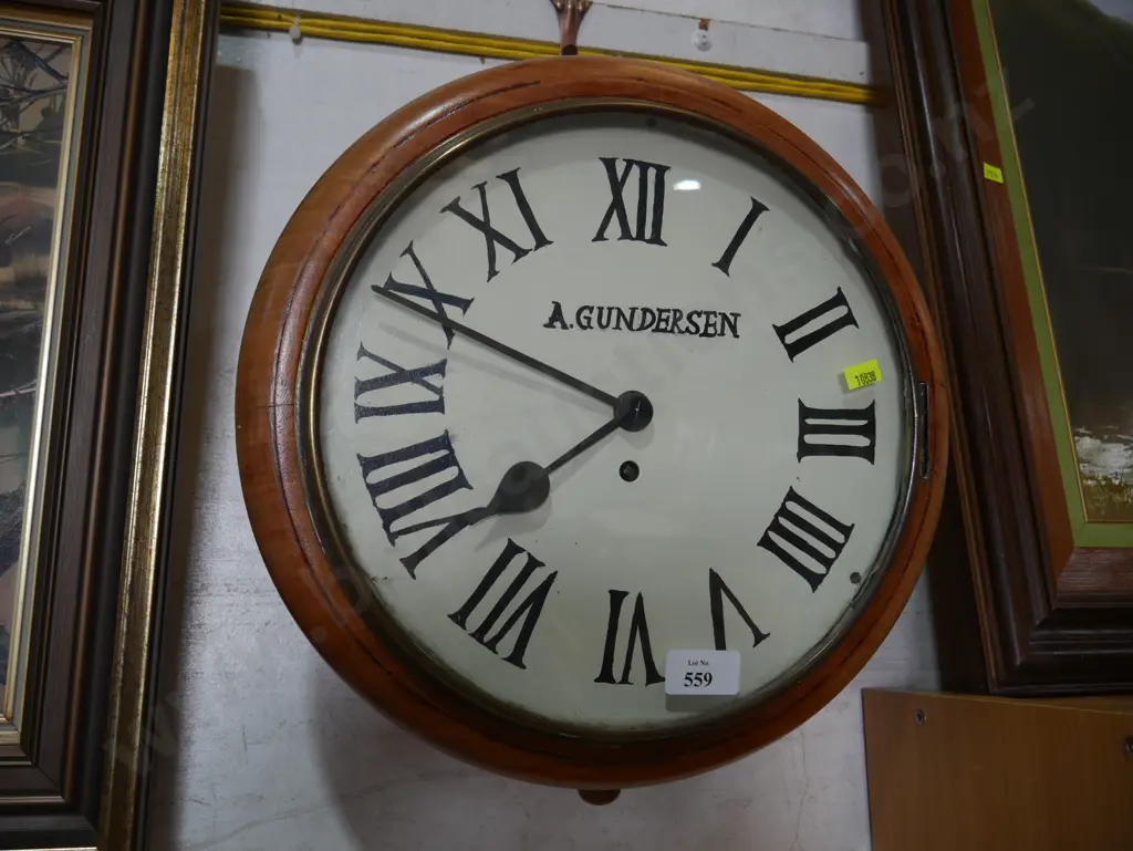 A.Gundersen wall clock Image 1++