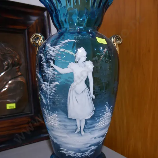 Mary Gregory glass vase