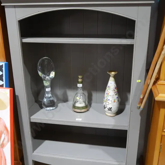 Grey bookcase