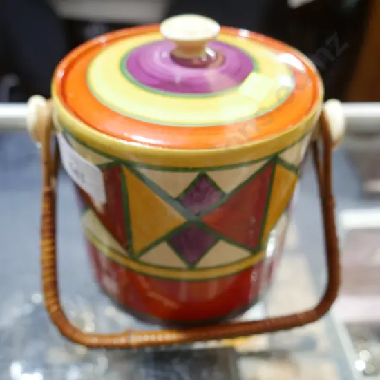 Clarice Cliff bizarre biscuit barrel