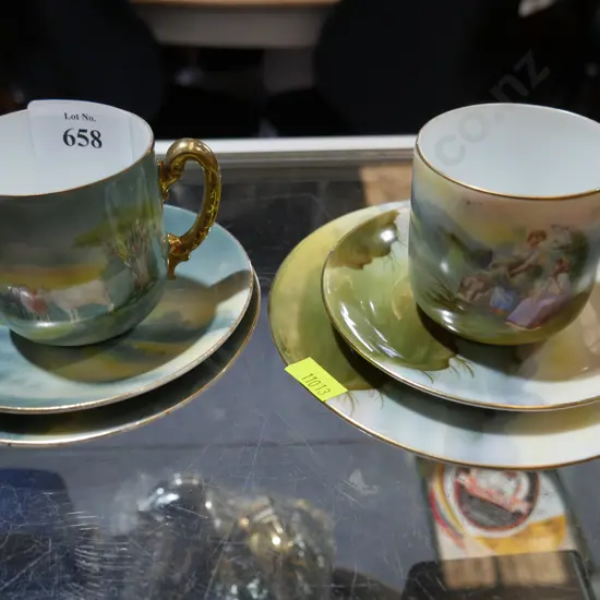 Bayreuth cups and saucers