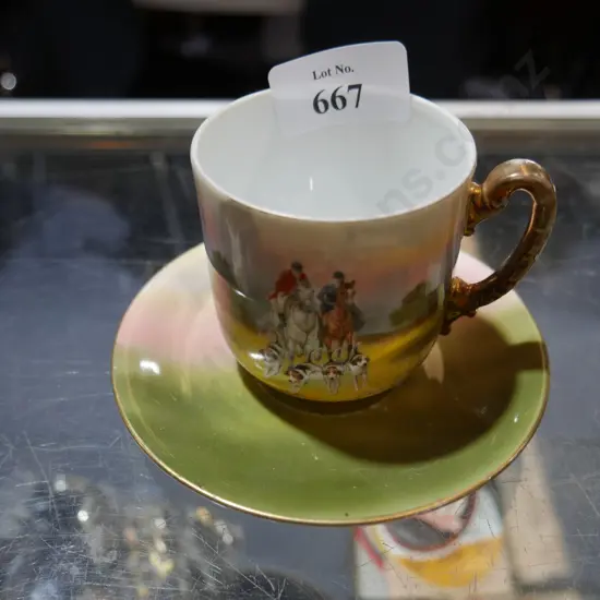 Bayreuth cup and saucer
