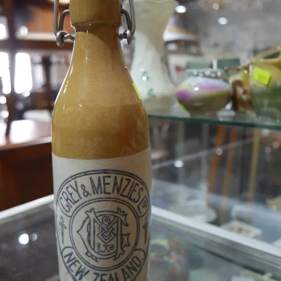 Grey and Menzies stone bottle