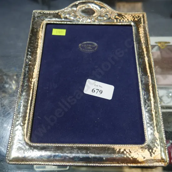 Silver photo frame