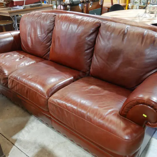 3 seater leather couch