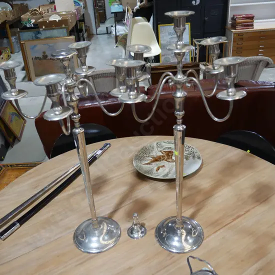 Pair of candelabras