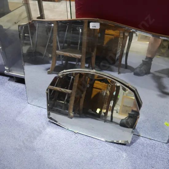 2 bevelled edge mirrors