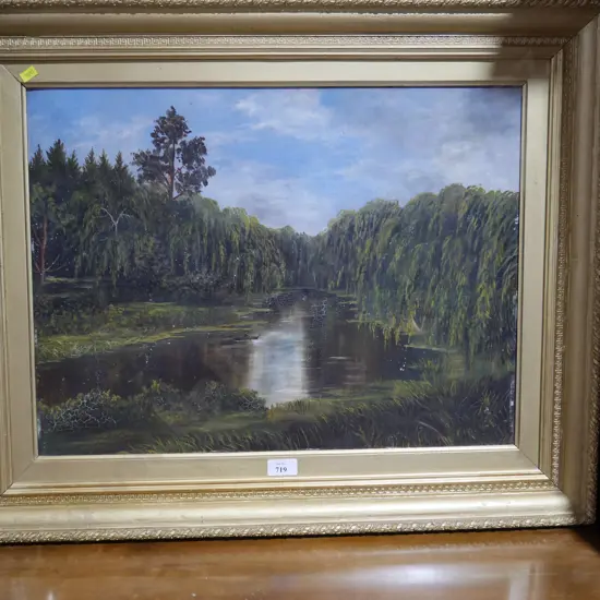 Gold framed landscape
