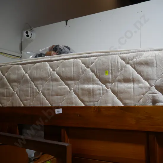 Queen mattress, base & headboard