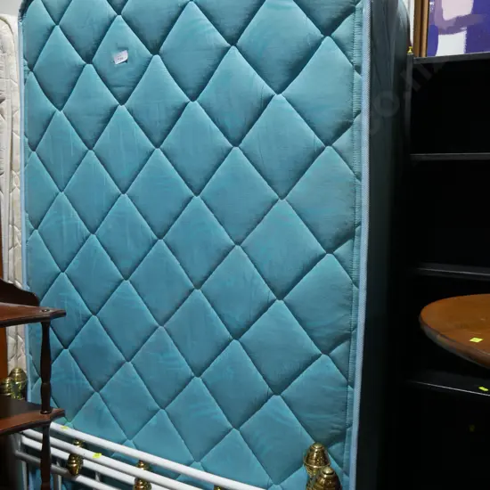 Single bed and headboard