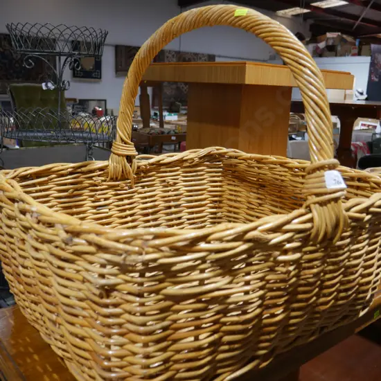Large cane basket
