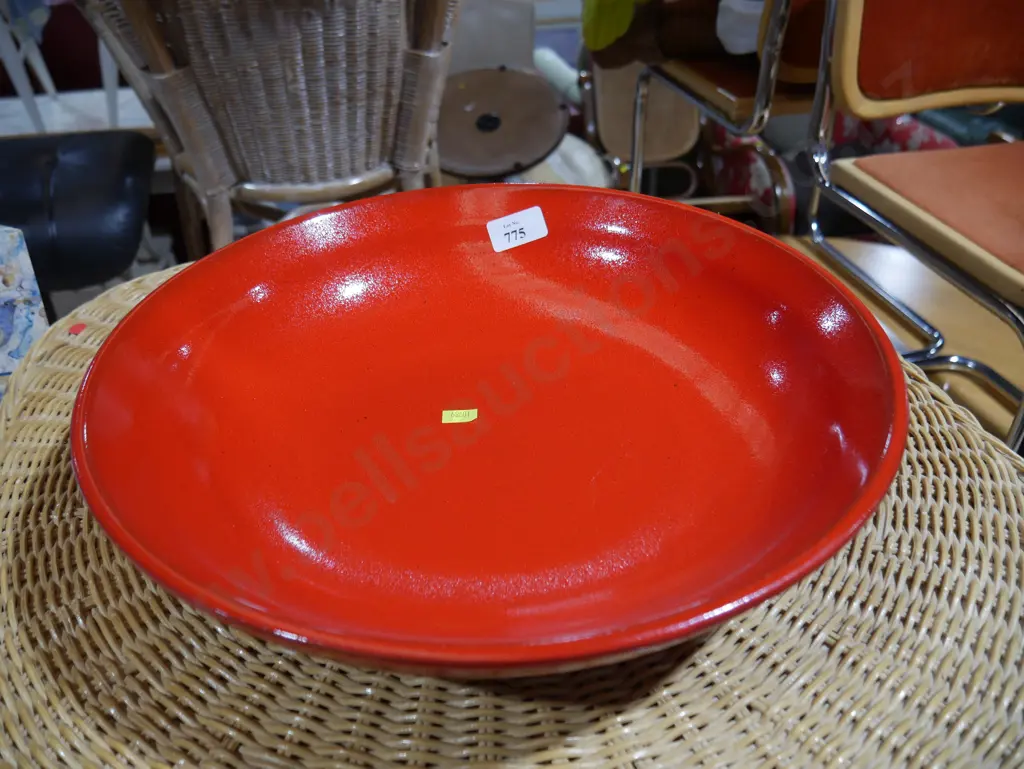 Red bowl pottery Image 1++