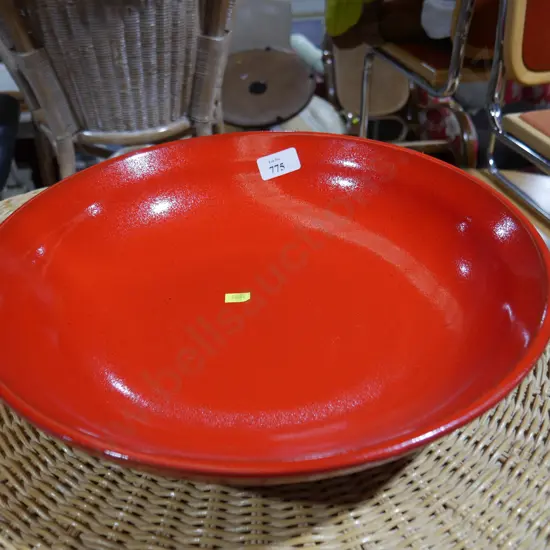 Red bowl pottery