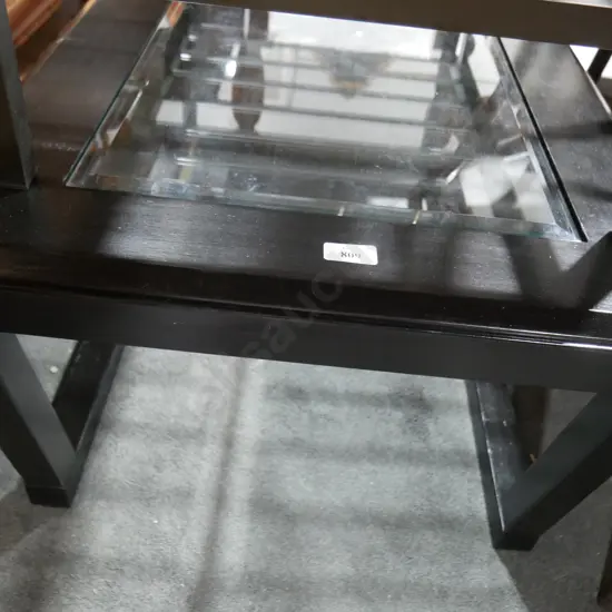 Glass top coffee table
