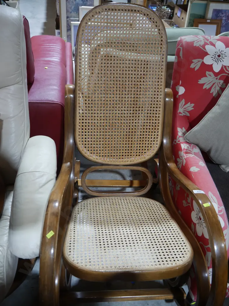 Cane back rocking chair Image 1++