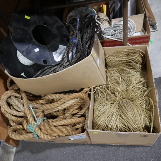 3 boxes ropes