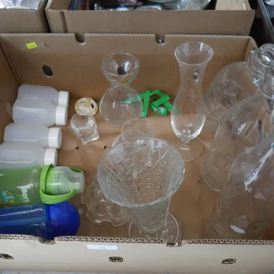 Glassware, baby bottles