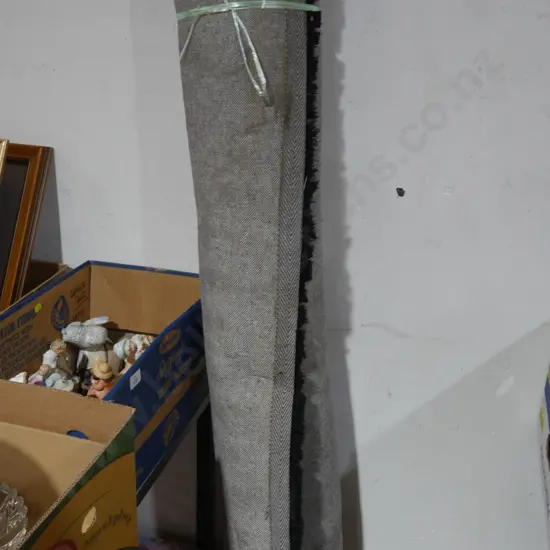 Black shaggy floor rug