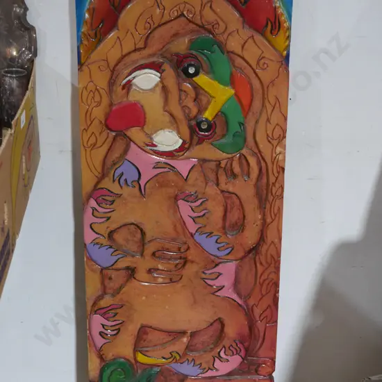 Maori wooden carving