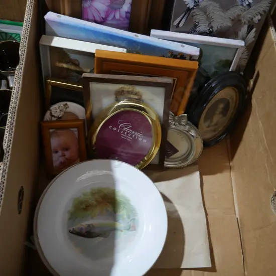 Picture frames, plates etc