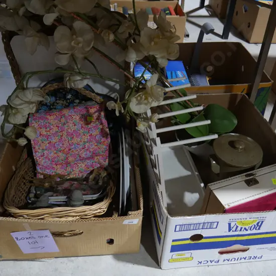 Two boxes of sundries