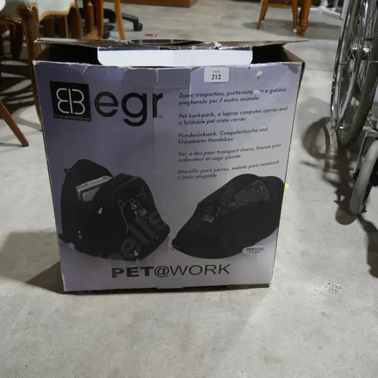 New pet at work carrier