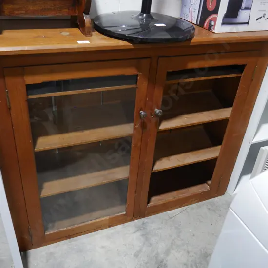 Glass door cabinet - one glass panel missing