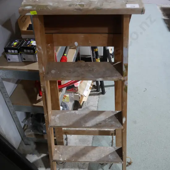 Wooden step ladder