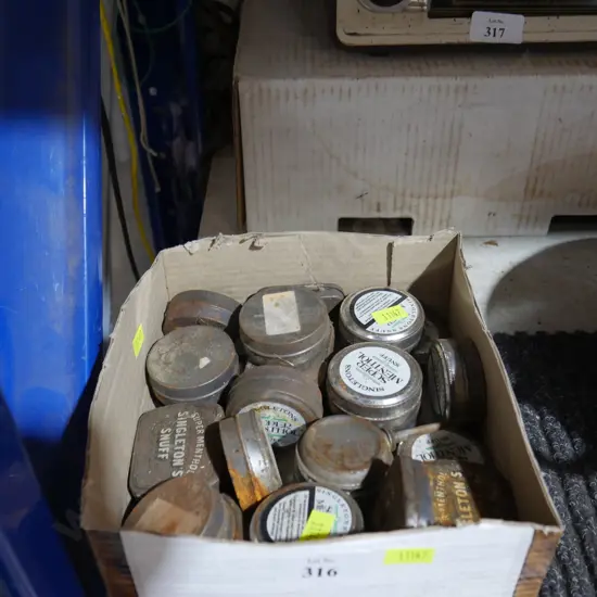 Old snuff tins etc