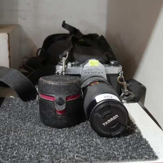 Pentax camera and lens