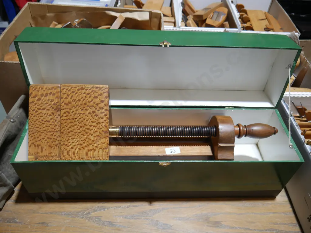 Vintage wooden clamp Image 1++