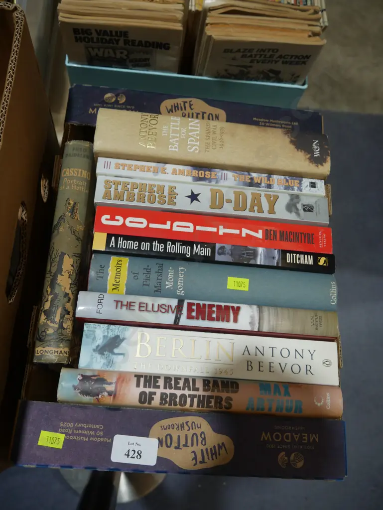 Box of war books Image 1++