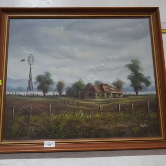 Oil painting by Fields