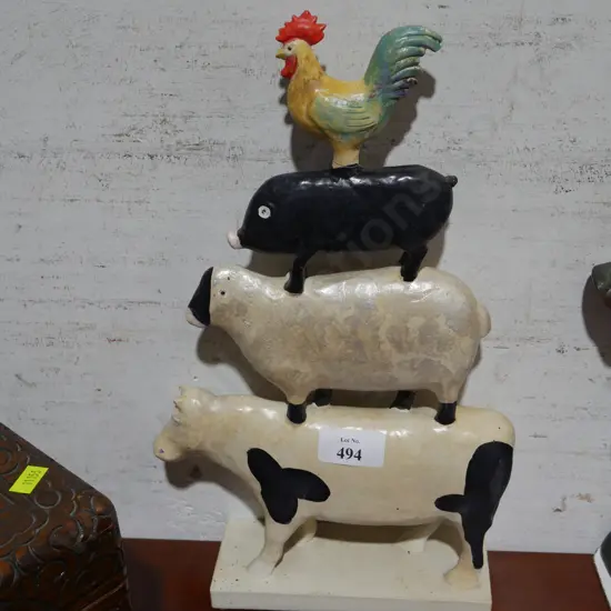 Wooden animal ornament