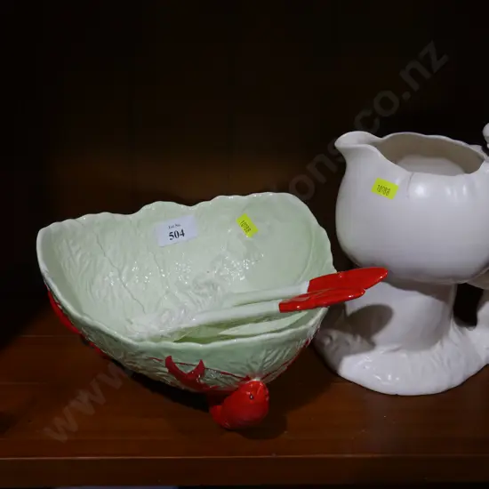 Carlton ware lobster bowl etc