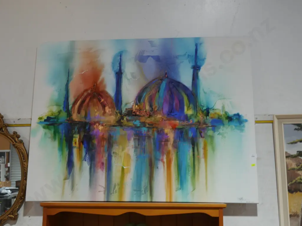 Canvas oil painting signed Image 1++