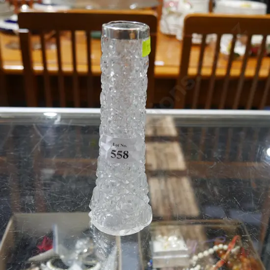 Sterling Silver tipped vase