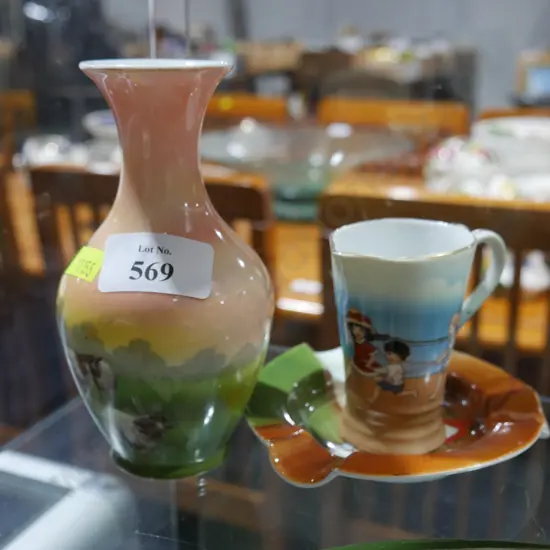 Royal Bayreuth vase etc