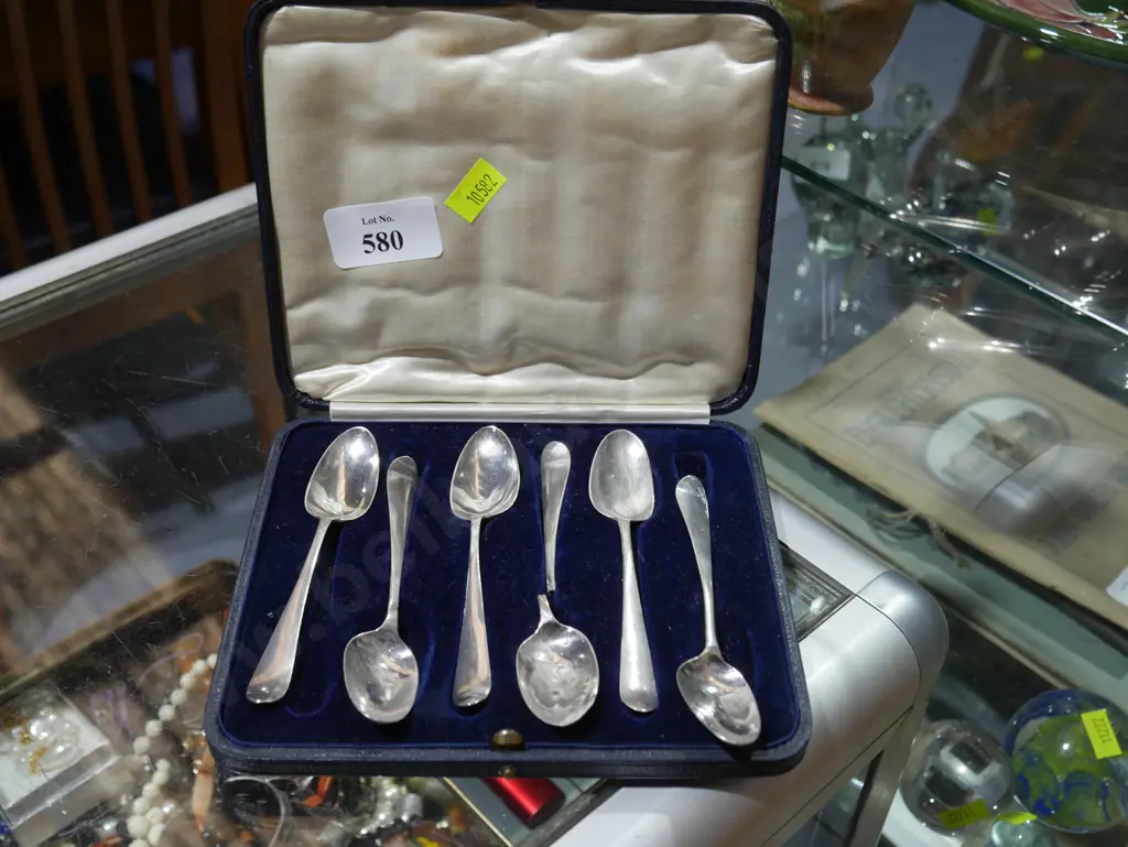 Set of sterling silver teaspoons Image 1++