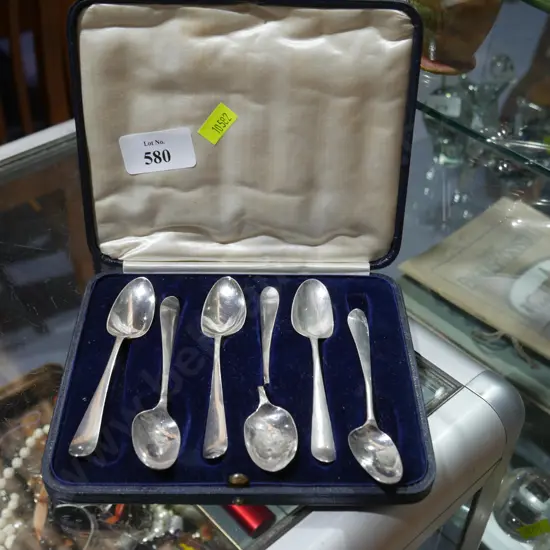 Set of sterling silver teaspoons