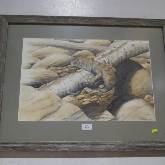 M.W. Neilson lizard artwork