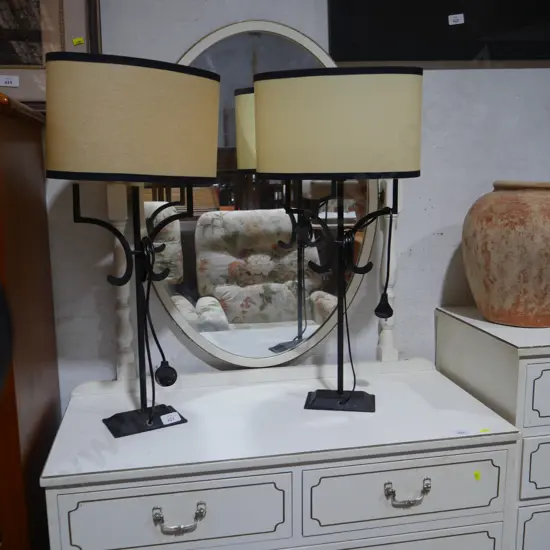 Pair of table lamps
