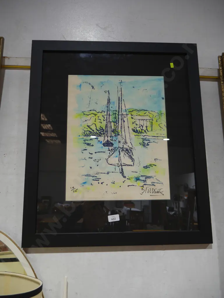 Limited edition print of sailboats Image 1++