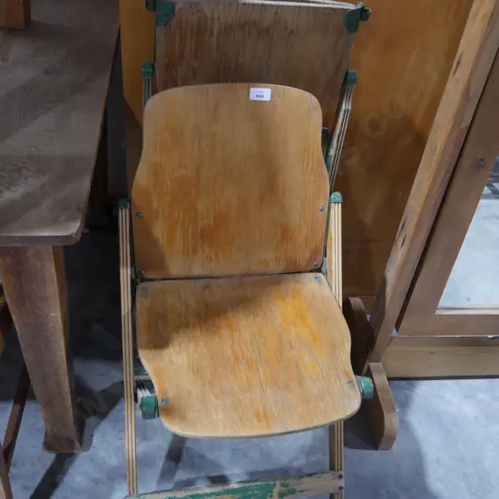Two folding chairs