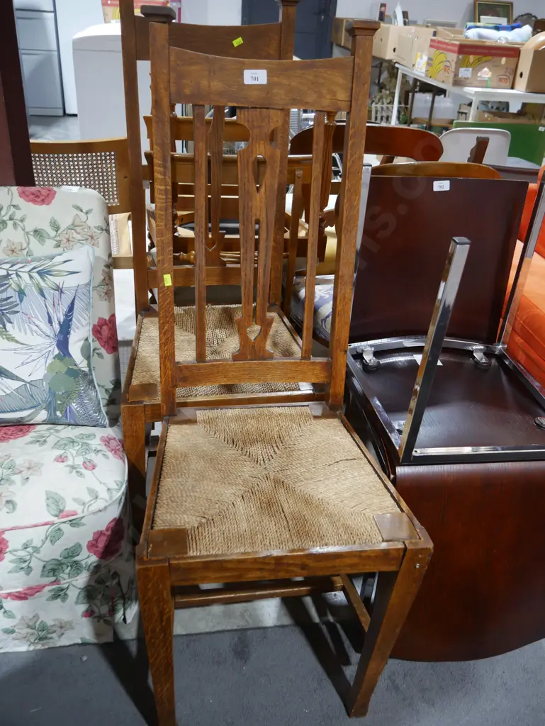 Two high back dining chairs Image 1++