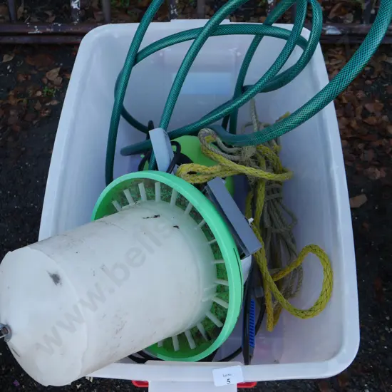 Weed sprayers, hose etc