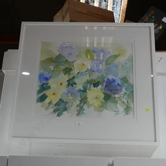 Framed watercolour