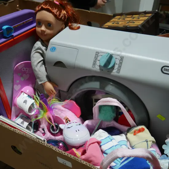 Toy washing machine and toys