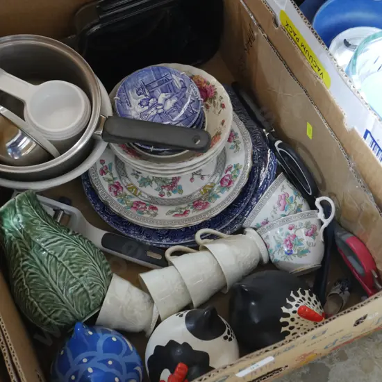 Happy Hens, vintage china etc